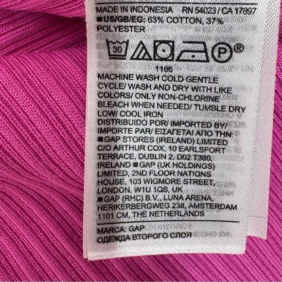 Gap Ribbed Knit Slip Tank Top Sleeveless Sundress Dress Pink Small - Picture 10 of 12